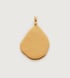 Gold Vermeil Siren Teardrop Pendant Charm - Monica Vinader