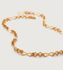 Gold Vermeil Heritage Link Necklace adjustable 50cm/20" - Monica Vinader