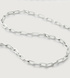Sterling Silver Mini Paperclip Choker Necklace Adjustable 41cm/16” - Monica Vinader