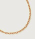 Gold Vermeil Alta Capture Mini Link Necklace Adjustable 48cm/19" - Monica Vinader