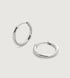 Sterling Silver Siren Muse Small Hoop Earrings - Monica Vinader