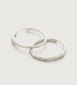 Sterling Silver Siren Muse Medium Hoop Earrings - Monica Vinader