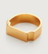 Gold Vermeil Signature Wide Ring - Monica Vinader