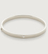 Sterling Silver Diamond Essential Bangle  - Diamond - Monica Vinader