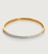 Gold Vermeil Diamond Pave Essential Bangle - Diamond - Monica Vinader