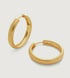 Gold Vermeil Heirloom Medium Hoop Earrings - Monica Vinader