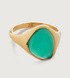 Gold Vermeil Rio Gemstone Ring	 - Green Onyx - Monica Vinader