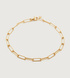 Gold Vermeil Alta Textured Chain Bracelet  - Monica Vinader