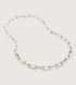 Sterling Silver Alta Capture Charm Necklace Adjustable 48cm/19" - Monica Vinader