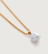 Gold Vermeil Nura Tiny Keshi Pearl Necklace Adjustable 42cm/16.5" - Pearl - Monica Vinader