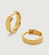 Gold Vermeil Siren Muse Wave Huggie Earrings - Monica Vinader