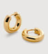 Gold Vermeil Essential Click Huggie Earrings - Monica Vinader