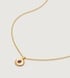 Gold Vermeil January Birthstone Necklace Adjustable 41-46cm/16-18' - Red Garnet - Monica Vinader