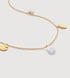 Gold Vermeil Capri Keshi Pearl Multi Drop Necklace Adjustable 41-46cm/16-18’ - Pearl - Monica Vinader