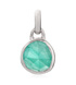 Sterling Silver Siren Mini Bezel Pendant Charm - Amazonite - Monica Vinader