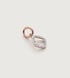 Rose Gold Vermeil Riva Mini Kite Diamond Pendant Charm - Diamond - Monica Vinader