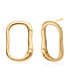 Gold Vermeil Alta Capture Stud Earrings - Monica Vinader