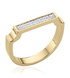 Gold Vermeil Signature Diamond Ring - Diamond - Monica Vinader