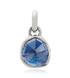 Sterling Silver Siren Mini Bezel Pendant Charm - Kyanite - Monica Vinader