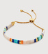 Gold Vermeil Delphi Gemstone Friendship Bracelet - Almond Jasper - Monica Vinader