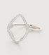 Sterling Silver Riva Hoop Cocktail Ring - Diamond - Monica Vinader