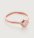 Rose Gold Vermeil Siren Small Stacking Ring - Rose Quartz - Monica Vinader