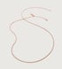 Rose Gold Vermeil Fine Chain 24"/61cm with adjuster - Monica Vinader