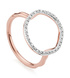 Rose Gold Vermeil Riva Circle Diamond Ring - Diamond - Monica Vinader