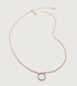 Rose Gold Vermeil Riva Circle Diamond Necklace - Diamond - Monica Vinader