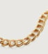 Gold Vermeil Groove Curb Chain Necklace 48cm/19" - Monica Vinader