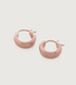 Rose Gold Vermeil Doina Huggie Earrings - Monica Vinader