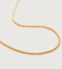 Gold Vermeil Bobble Chain Necklace 41-46cm/16-18" - Monica Vinader