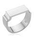 Sterling Silver Signature Wide Ring - Monica Vinader