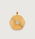 Gold Vermeil Disco Diamond Pendant - Diamond - Monica Vinader