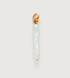 Gold Vermeil Nura Skinny Biwa Pearl Pendant  - Pearl - Monica Vinader