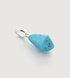 Sterling Silver Doina Gemstone Pendant Charm - Turquoise - Monica Vinader