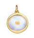 Gold Vermeil Atlantis Evil Eye Pendant Charm - Moonstone - Monica Vinader