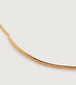 Gold Vermeil Deia Curve Necklace 41-46cm/16-18" - Monica Vinader
