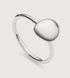 Sterling Silver Nura Small Pebble Stacking Ring - Monica Vinader
