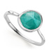 Sterling Silver Siren Stacking Ring - Amazonite - Monica Vinader