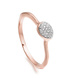 Rose Gold Vermeil Siren Diamond Small Stacking Ring