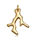 Gold Vermeil Nura Mini Reef Pendant Charm - Monica Vinader