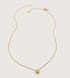 Gold Vermeil Linear Solo Diamond Necklace - Diamond - Monica Vinader