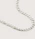 Sterling Silver Flat Curb Chain Necklace 41-46cm/16-18" - Monica Vinader