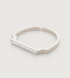 Sterling Silver Signature Thin Diamond Ring - Diamond - Monica Vinader