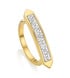 Gold Vermeil Baja Skinny Ring - Diamond - Monica Vinader