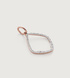 Rose Gold Vermeil Riva Hoop Diamond Pendant Charm - Diamond - Monica Vinader