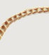 Gold Vermeil Groove T Bar Necklace 46cm/18" - Monica Vinader