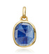 Gold Vermeil Siren Medium Bezel Pendant Charm - Kyanite - Monica Vinader