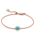 Rose Gold Vermeil Nura Mini Nugget Bracelet - LIMITED EDITION - Turquoise - Monica Vinader